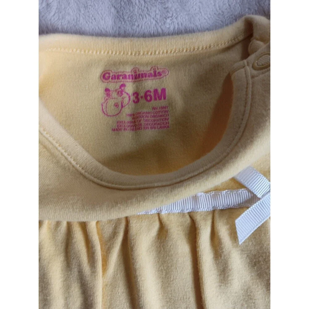 romper 3 To 6 month Garanimals sleeveless Yellow short infant Baby Girls